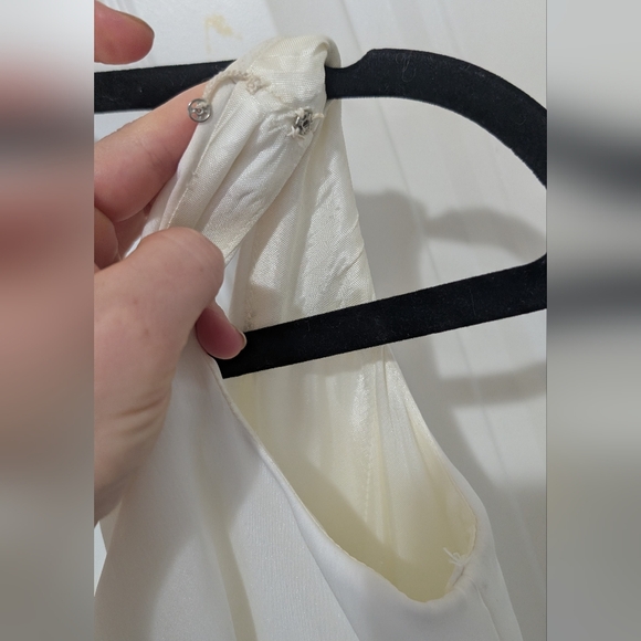 Alvina Valenta Maids White Wedding Bridesmaid Gown Size 2 - Picture 13 of 16